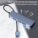 4 in 1 USB auf USB3.0x4 HUB Adapter, Kabellänge: 1,2 m, BYL-2013U3 12 cm