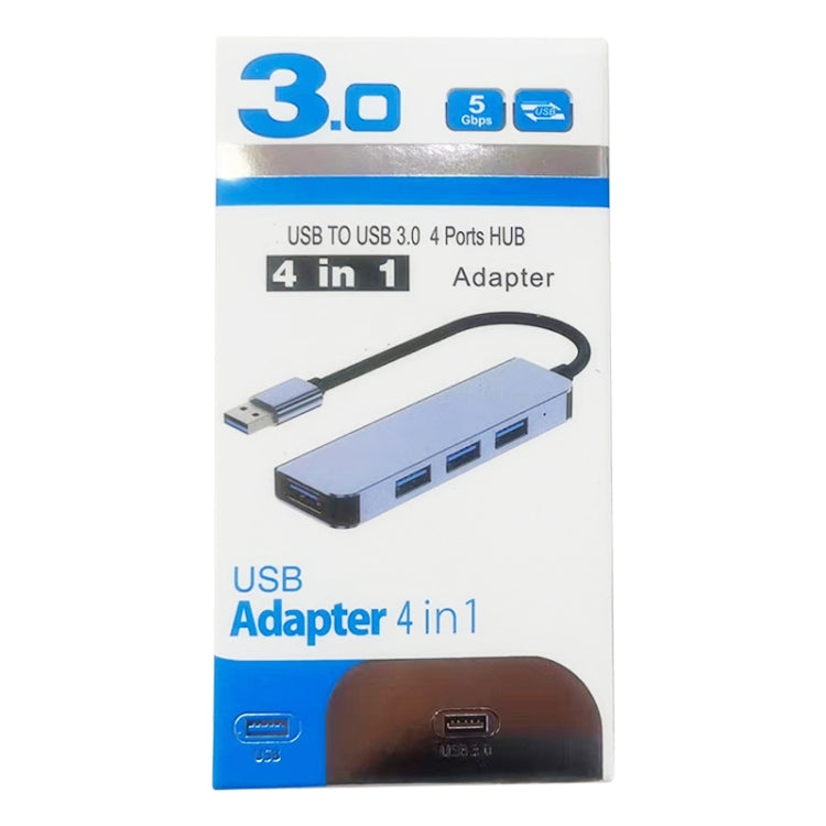 4 in 1 USB auf USB3.0x4 HUB Adapter, Kabellänge: 1,2 m, BYL-2013U3 12 cm