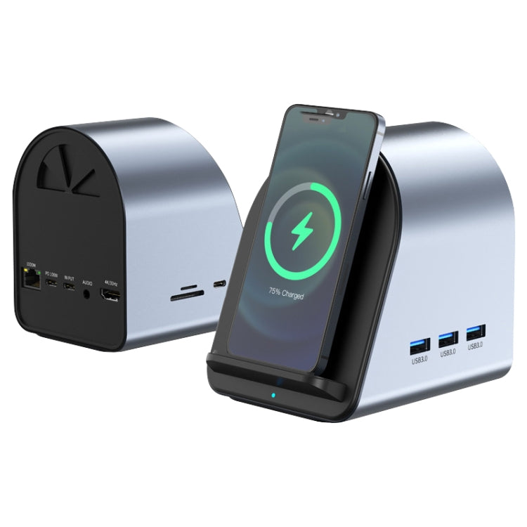 BYL-2211 10 in 1 USB-C / Typ-C HUB Adapter, unterstützt Telefonladegerät, BYL-2211