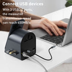 BYL-2211 10 in 1 USB-C / Typ-C HUB Adapter, unterstützt Telefonladegerät, BYL-2211