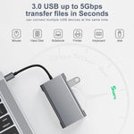 BYL-2111U3 7 in 1 USB-C / Typ-C auf USB Dockingstation HUB Adapter, BYL-2111U3