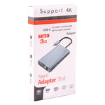 BYL-2111U3 7 in 1 USB-C / Typ-C auf USB Dockingstation HUB Adapter, BYL-2111U3