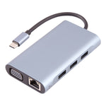 BYL-2111 7 in 1 USB-C / Typ-C auf USB Dockingstation HUB Adapter, BYL-2111