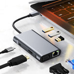 BYL-2111 7 in 1 USB-C / Typ-C auf USB Dockingstation HUB Adapter, BYL-2111