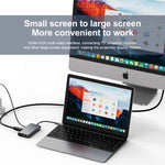BYL-2111 7 in 1 USB-C / Typ-C auf USB Dockingstation HUB Adapter, BYL-2111