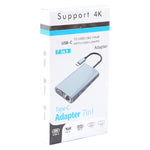 BYL-2111 7 in 1 USB-C / Typ-C auf USB Dockingstation HUB Adapter, BYL-2111