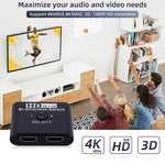 2 In 1 Out 4K HD Video bidirektionaler HDMI-Umschalter, SL