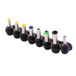 EU-Stecker Universal 30W Netzstecker-Adapter mit 5V 2,1A USB-Anschluss, Tipps: 6 Stück, Kabellänge: ca. 1,2m, EU-Stecker