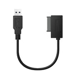 Professioneller USB 3.0 zu 7+6Pin Slimline SATA Kabeladapter mit Anzeige, USB 3.0