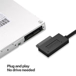 Professioneller USB 3.0 zu 7+6Pin Slimline SATA Kabeladapter mit Anzeige, USB 3.0
