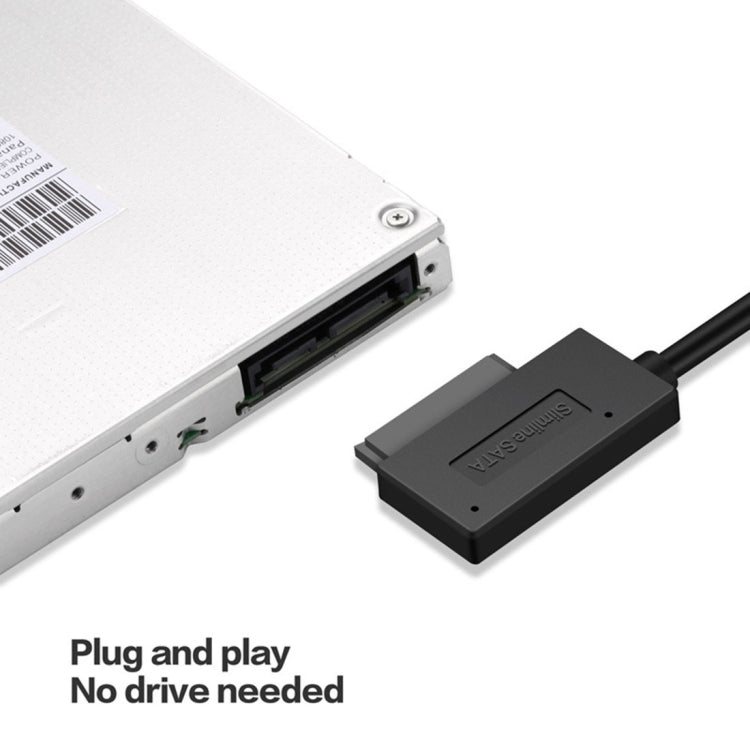 Professioneller USB 3.0 zu 7+6Pin Slimline SATA Kabeladapter mit Anzeige, USB 3.0