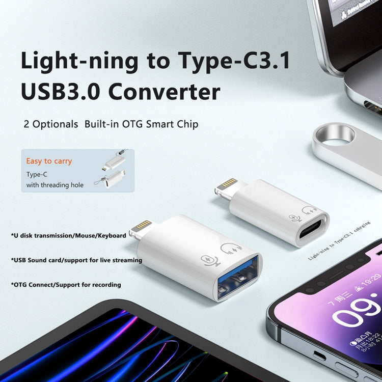 8 Pin zu USB-C / Typ-C OTG Adapter, 8 Pin zu USB-C / Typ-C