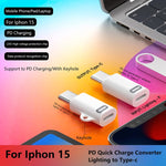 8 Pin Female to USB-C / Type-C Male Adapter Gen3, Supports PD Fast Charging, Gen3