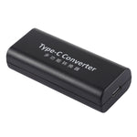 DC 5,5 x 2,1mm Strombuchse Buchse zu USB-C / Type C Buchse Stromanschlussadapter mit 30cm USB-C / Type C Kabel, 5,5x2,1mm