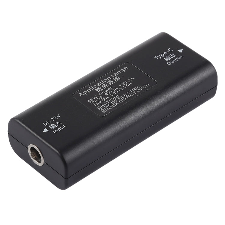 DC 5,5 x 2,1mm Strombuchse Buchse zu USB-C / Type C Buchse Stromanschlussadapter mit 30cm USB-C / Type C Kabel, 5,5x2,1mm