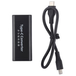 DC 5,5 x 2,1mm Strombuchse Buchse zu USB-C / Type C Buchse Stromanschlussadapter mit 30cm USB-C / Type C Kabel, 5,5x2,1mm