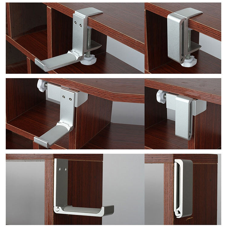 Desktop Metall Klappbarer Kopfhörerständer Display-Halter mit Schlossclip, Desktop Schlossclip-Typ