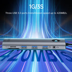 ORICO PW11-8PC Type-C / USB-C 8-in-1 5Gbps Multifunktions-Dockingstation, PW11-8PC