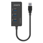 ORICO HR01-U3 ABS 3 Ports USB3.0 HUB Splitter mit externer RJ45 Gigabit Ethernet Netzwerkkarte 5 Gbps für Laptops / Desktop / Ultrabook etc.