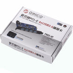 ORICO PVU3-4P 4 Ports USB3.0 PCI Express Karte für Desktop, 4 Ports USB3.0