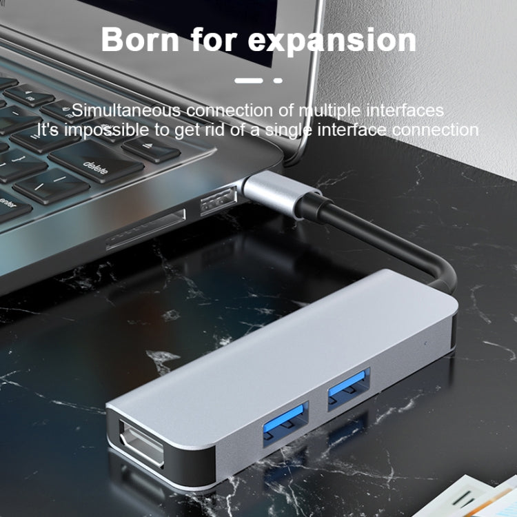 2011N 3 in 1 USB 3.0 x2 + HDMI Multifunktions Type-C / USB-C HUB Dockingstation, 2011N USB 3.0 x2 + HDMI