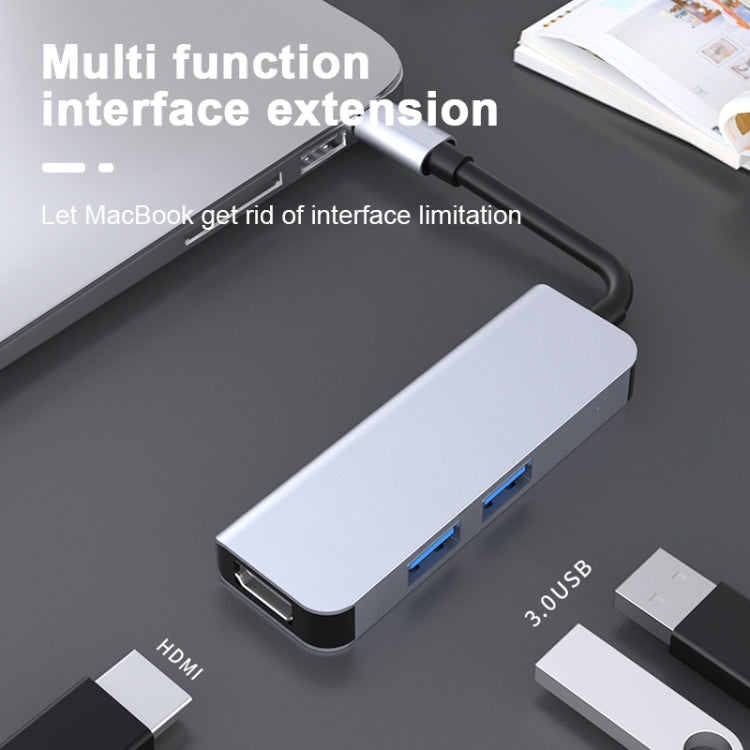 2011N 3 in 1 USB 3.0 x2 + HDMI Multifunktions Type-C / USB-C HUB Dockingstation, 2011N USB 3.0 x2 + HDMI