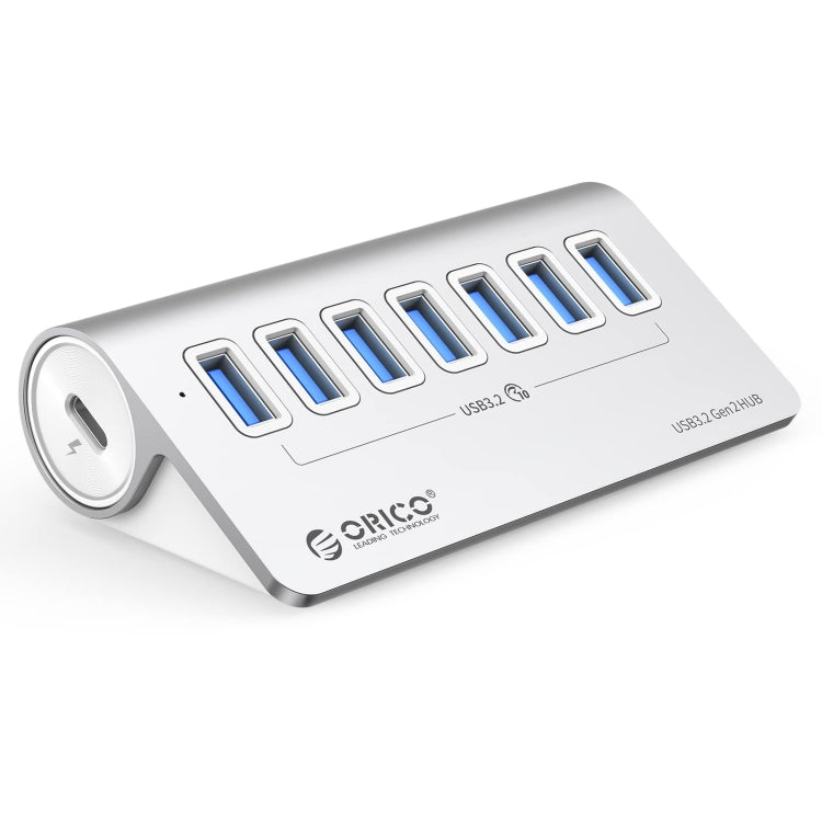 ORICO M3U7-G2 Aluminiumlegierung 7-Port USB 3.2 Gen2 10Gbps HUB mit 1m Kabel, M3U7-G2 1m