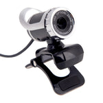 A859 480 Pixel HD 360 Grad Webcam USB 2.0 PC Kamera mit schallabsorbierendem Mikrofon für Computer PC Laptop, Kabellänge: 1,4 m