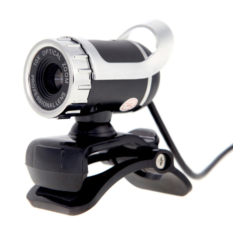 A859 480 Pixel HD 360 Grad Webcam USB 2.0 PC Kamera mit schallabsorbierendem Mikrofon für Computer PC Laptop, Kabellänge: 1,4 m