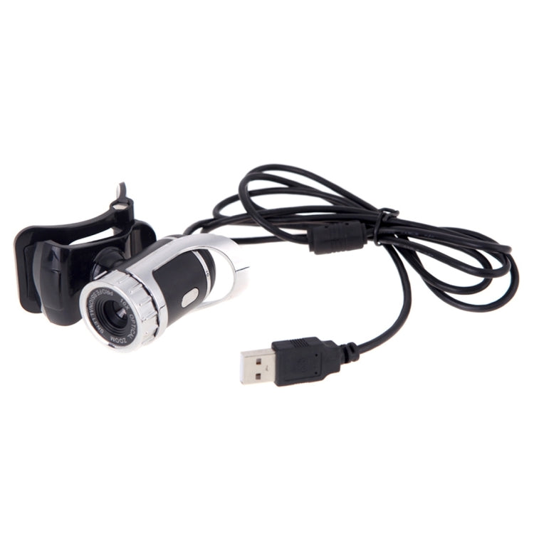 A859 480 Pixel HD 360 Grad Webcam USB 2.0 PC Kamera mit schallabsorbierendem Mikrofon für Computer PC Laptop, Kabellänge: 1,4 m