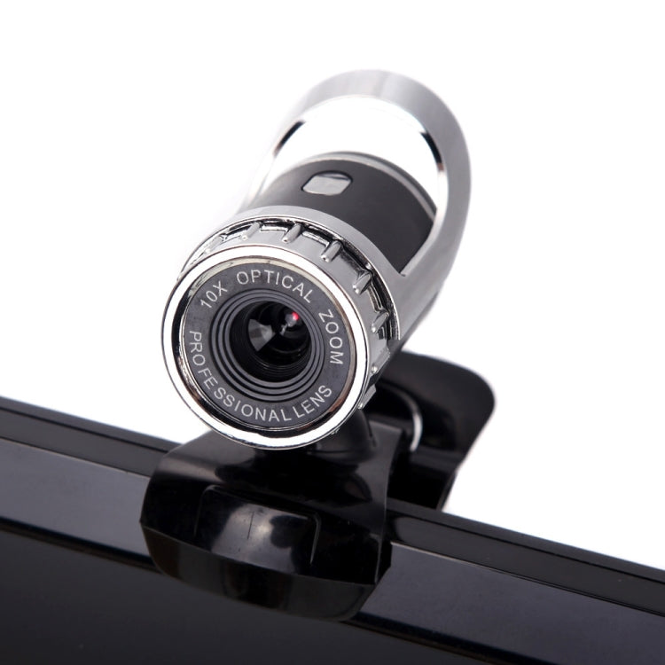 A859 480 Pixel HD 360 Grad Webcam USB 2.0 PC Kamera mit schallabsorbierendem Mikrofon für Computer PC Laptop, Kabellänge: 1,4 m