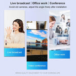 A859 480 Pixel HD 360 Grad Webcam USB 2.0 PC Kamera mit schallabsorbierendem Mikrofon für Computer PC Laptop, Kabellänge: 1,4 m