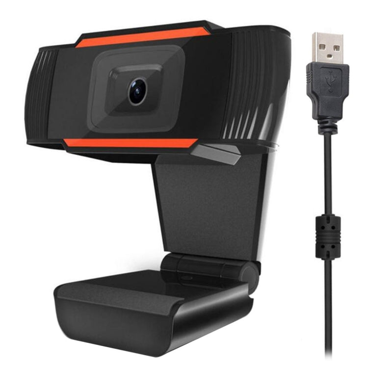 A870 480P Pixel HD 360 Grad Webcam USB 2.0 PC Kamera mit Mikrofon für Skype Computer PC Laptop, Kabellänge: 1,4 m, A870 (Orange), A870 (Schwarz)