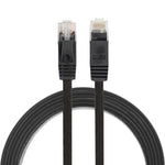 1,8m CAT6 Ultraflaches Flaches Ethernet Netzwerk LAN Kabel, Patchkabel RJ45, Länge: 1,8m