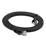 1,8m CAT6 Ultraflaches Flaches Ethernet Netzwerk LAN Kabel, Patchkabel RJ45, Länge: 1,8m