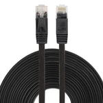 10m CAT6 Ultraflaches Flaches Ethernet Netzwerk LAN Kabel, Patchkabel RJ45, Länge: 10m