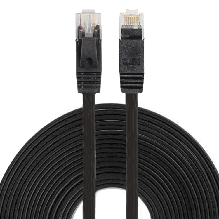 10m CAT6 Ultraflaches Flaches Ethernet Netzwerk LAN Kabel, Patchkabel RJ45, Länge: 10m