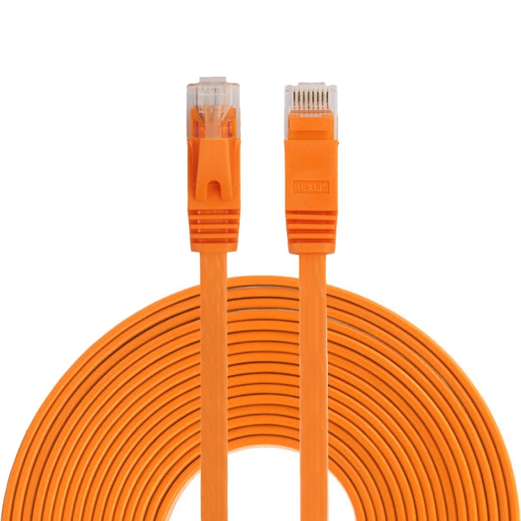 10m CAT6 Ultraflaches Flaches Ethernet Netzwerk LAN Kabel, Patchkabel RJ45, Länge: 10m