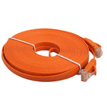 10m CAT6 Ultraflaches Flaches Ethernet Netzwerk LAN Kabel, Patchkabel RJ45, Länge: 10m