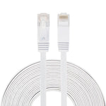 10m CAT6 Ultraflaches Flaches Ethernet Netzwerk LAN Kabel, Patchkabel RJ45, Länge: 10m