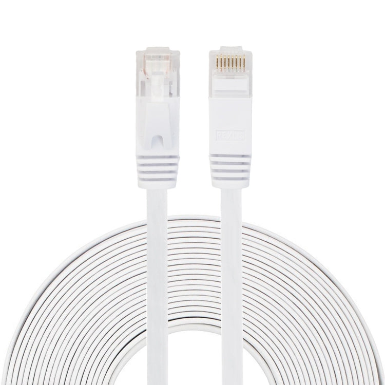 10m CAT6 Ultraflaches Flaches Ethernet Netzwerk LAN Kabel, Patchkabel RJ45, Länge: 10m