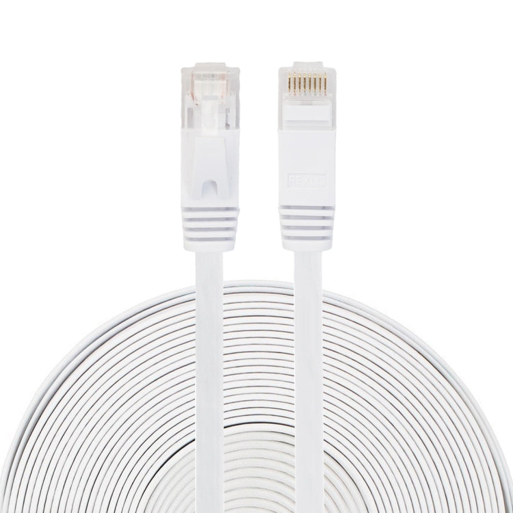 15m CAT6 Ultrathin Flaches Ethernet Netzwerk LAN Kabel, Patchkabel RJ45, Länge: 15m