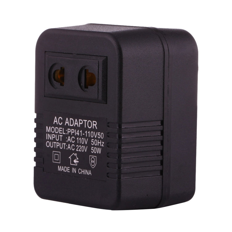 110V zu 220V 50W AC Stromsteckdosenadapter, EU/US Stecker zu US Stecker, 110V zu 220V 50W