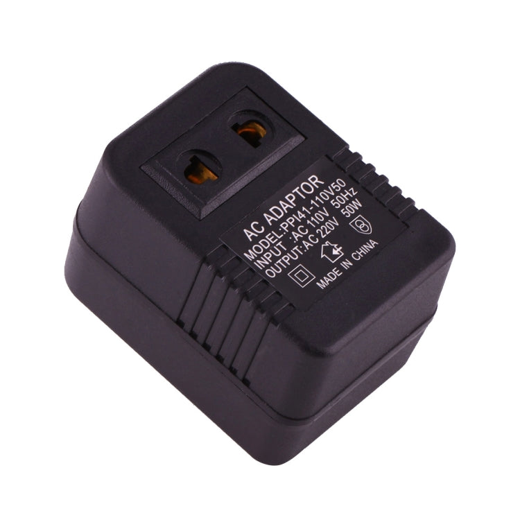 110V zu 220V 50W AC Stromsteckdosenadapter, EU/US Stecker zu US Stecker, 110V zu 220V 50W