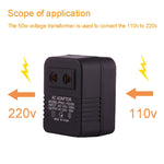 110V zu 220V 50W AC Stromsteckdosenadapter, EU/US Stecker zu US Stecker, 110V zu 220V 50W