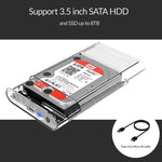 ORICO 3139U3 3,5 Zoll SATA HDD USB 3.0 Micro B Externes Festplattengehäuse Speichergehäuse, USB 3.0 (3,5 Zoll)