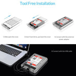 ORICO 3139U3 3,5 Zoll SATA HDD USB 3.0 Micro B Externes Festplattengehäuse Speichergehäuse, USB 3.0 (3,5 Zoll)