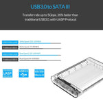 ORICO 3139U3 3,5 Zoll SATA HDD USB 3.0 Micro B Externes Festplattengehäuse Speichergehäuse, USB 3.0 (3,5 Zoll)