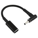 PD 100W 18,5-20V 3,0 x 1,0mm Winkel zu USB-C / Typ-C Adapter Nylon geflochtenes Kabel, 3,0 x 1,0mm