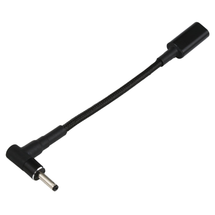 PD 100W 18,5-20V 3,0 x 1,0mm Winkel zu USB-C / Typ-C Adapter Nylon geflochtenes Kabel, 3,0 x 1,0mm